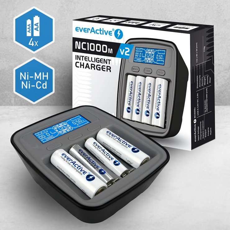 Imagine Incarcator acumulatori 4 x AA/AAA professional USB-C Ni-MH, NC-1000M