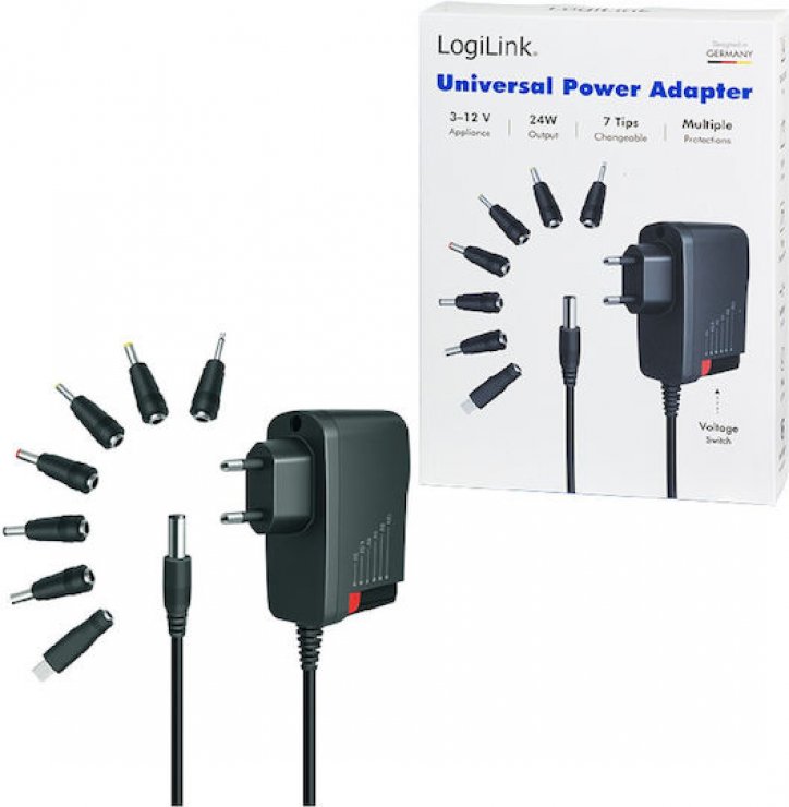 Imagine Incarcator universal priza 3-12V/2A, Logilink PA0161A