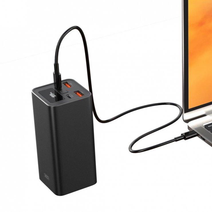 Imagine Baterie externa 20000 mAh 65W cu display Negru, XO PB97