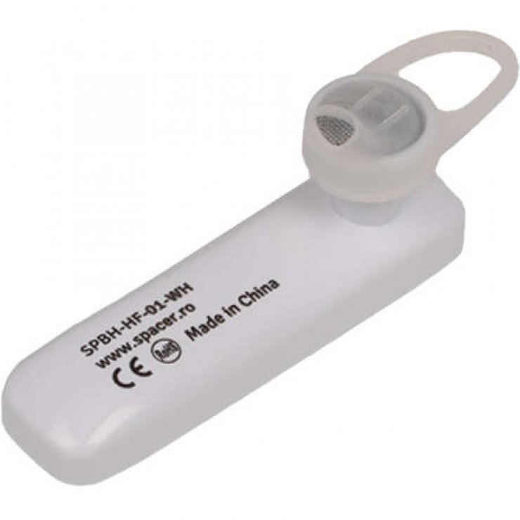 Imagine Casca wireless pentru smartphone, Spacer SPBH-HF-01-WH*