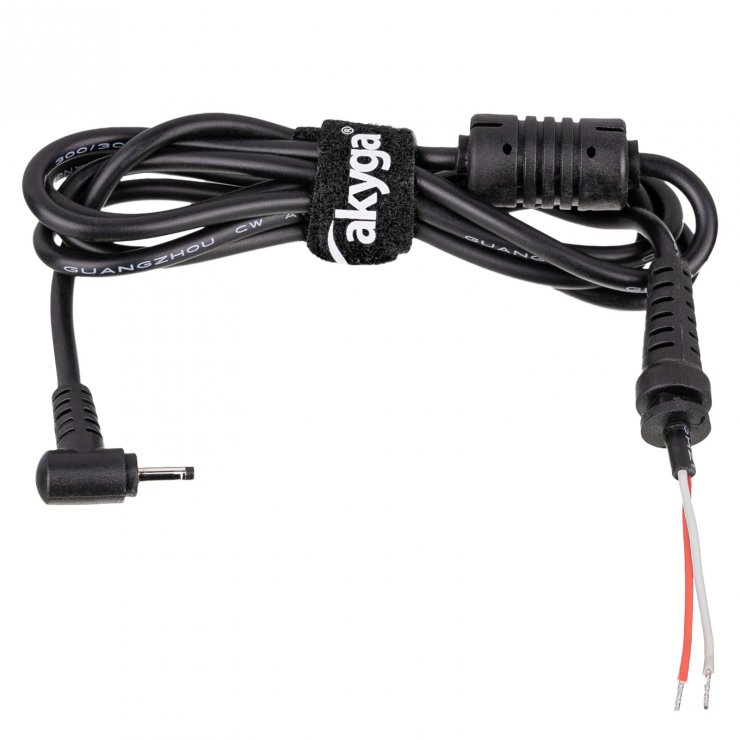Imagine Cablu de alimentare DC 2.5 x 0.7 mm ASUS la fire deschise 1.2m, AK-SC-07