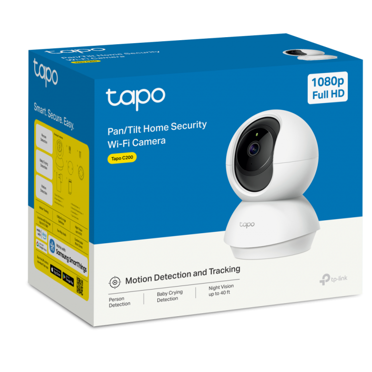 Imagine Camera Home Security Wi-Fi Pan/Tilt, TP-LINK Tapo C200C