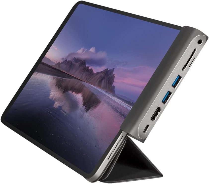 Imagine Docking station USB 3.2 Gen1 type C la HDMI 4K60Hz/2xUSB-A pentru iPad Air/iPad mini/iPad Pro cu PD 60W, Logilink UA0385