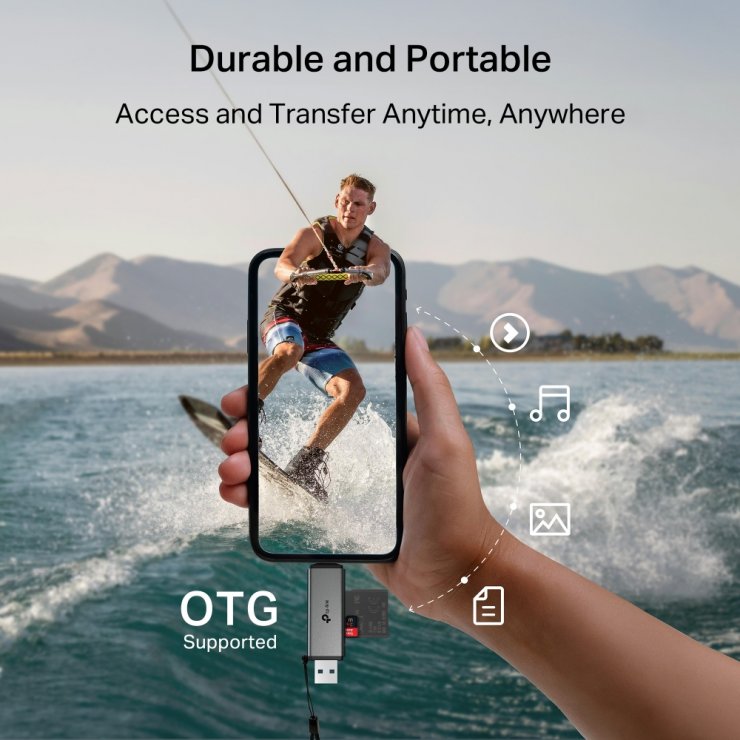 Imagine Cititor de carduri USB 3.0 type A+C la SD/microSD 3.0, TP-LINK UA430D