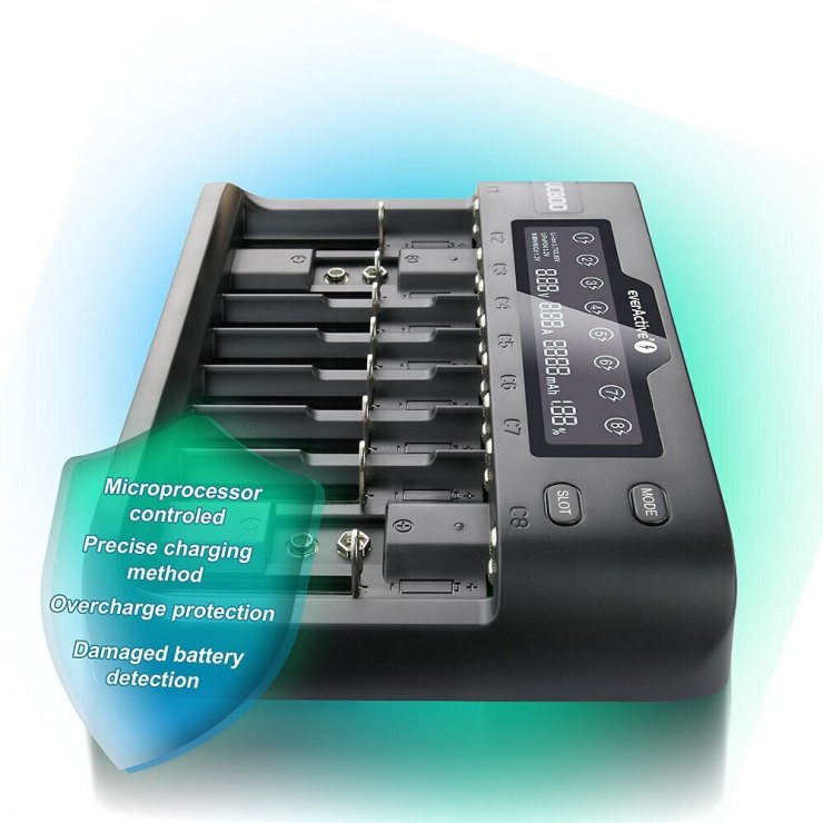 Imagine Incarcator acumulatori Li-ion/Ni-MH, UC800