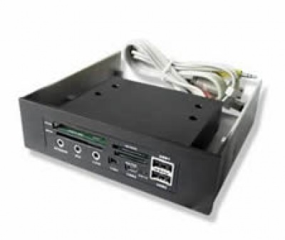 Imagine Card reader intern + Front Panel 5.25, Gembird UHB-2MP-B