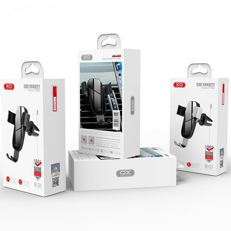 Imagine Suport pentru telefon cu montare pe grila ventilatie Negru, XO C37