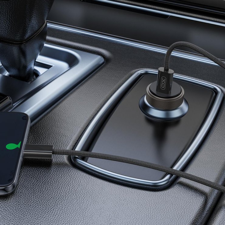 Imagine Incarcator auto USB-C 30W Aluminiu, XO CC70