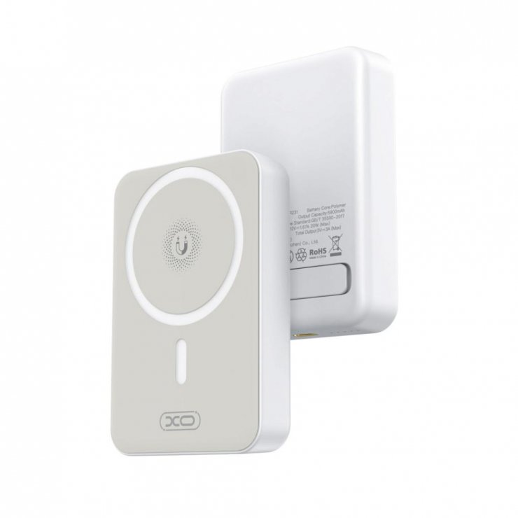 Imagine Power bank 10000 mAh 20W + MagSafe Alb, XO PR260