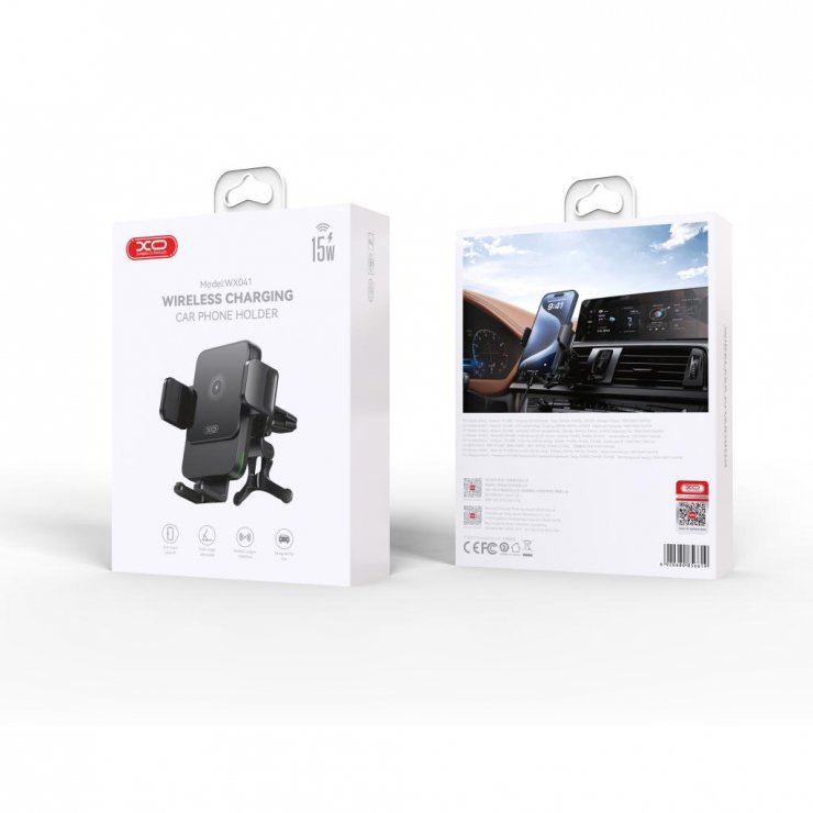 Imagine Suport auto wireless pentru smartphone 15W, XO WX041