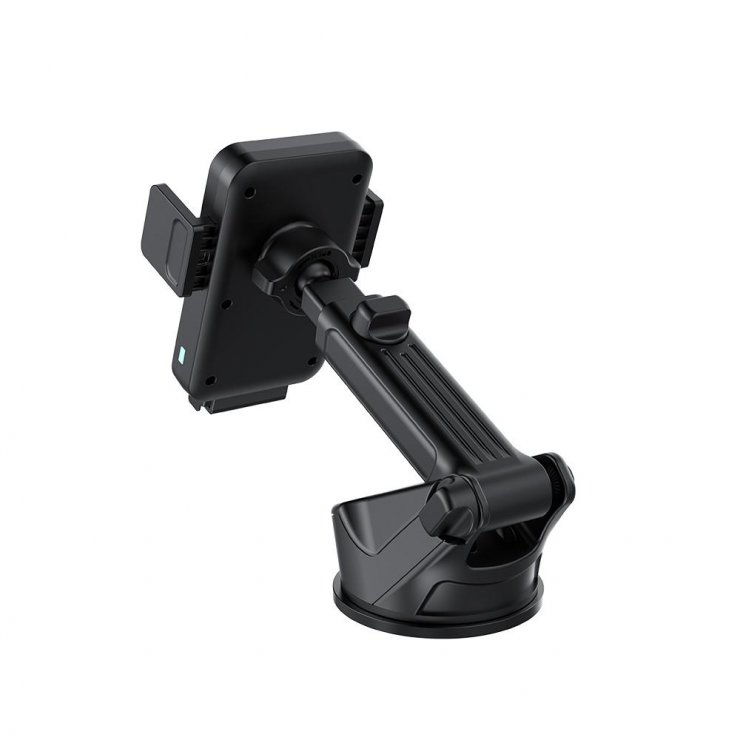 Imagine Suport cu ventuza pentru telefon cu incarcare Wireless 15W Negru, XO WX043