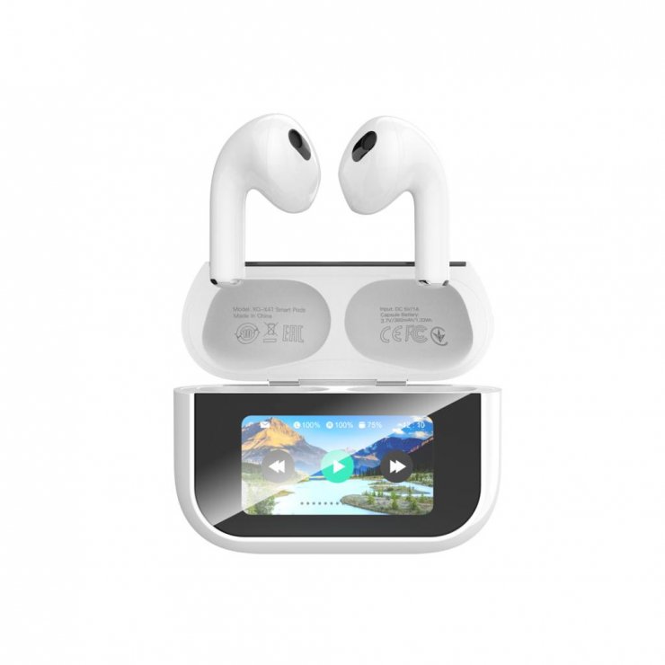 Imagine Casti bluetooth 5.4 HF TWS Smart screen Alb, XO X47