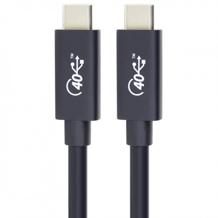 Imagine Cablu Thunderbolt 3/USB 4 T-T 100W 8K60Hz 0.8m, ku4cx08bk