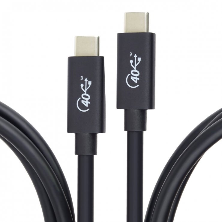 Imagine Cablu Thunderbolt 3/USB 4 T-T 100W 8K60Hz 0.5m, ku4cx05bk