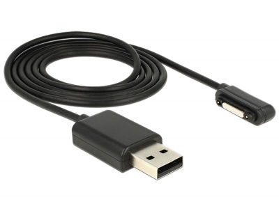 Imagine Cablu incarcare USB la conector magnet Sony 1m, Delock 83558
