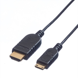 Cablu Slim HDMI la mini HDMI-C v1.4 1.2m, Roline 11.04.5630