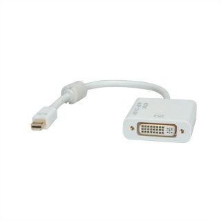 Adaptor Mini Displayport la DVI 4K T-M alb, Roline 12.03.3137