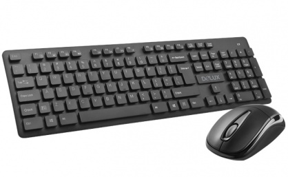 Kit wireless tastatura si mouse waterproof, Delux KA150G