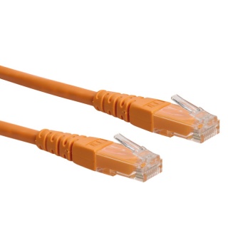 Cablu retea UTP Roline Cat.6 orange, 0.5m, 21.15.1527