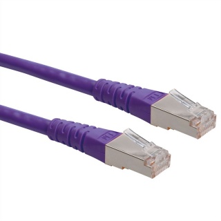 Cablu de retea SFTP cat 6 0.5m Violet, Roline 21.15.1330