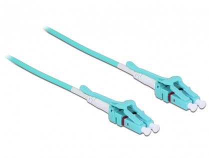 Cablu fibra optica LC - LC Multimode OM3 Uniboot 1m, Delock 85127