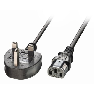 Cablu de alimentare PC C13 la UK 2m Negru, Lindy L30433