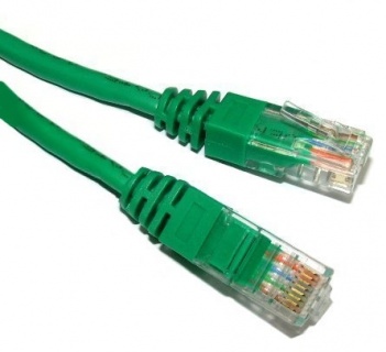 Cablu de retea UTP cat 5e 3m Verde, Spacer SP-PT-CAT5-3M-G