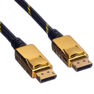Cablu DisplayPort GOLD 4K v1.2 T-T 1m, Roline 11.04.5644