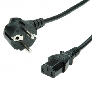 Cablu de alimentare PC 0.6m Negru, Value 19.99.1017