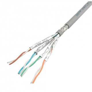 Cablu retea S-FTP (PiMF) Cat.6, solid, AWG23, 300m, Roline 21.15.0891
