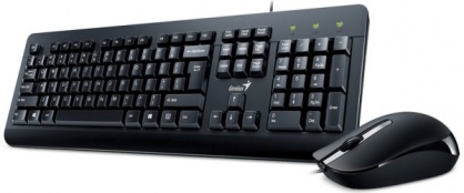 Kit tastatura si mouse KM-160 Negru USB, Genius