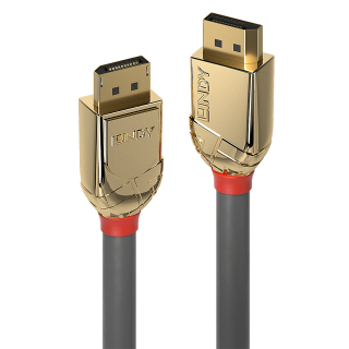 Cablu Displayport 4K60Hz UHD (DP certificat) v1.2 T-T 7.5m Gold Line, Lindy L36295