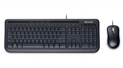 Kit tastatura + mouse Microsoft Wired Desktop 600 for business Negru