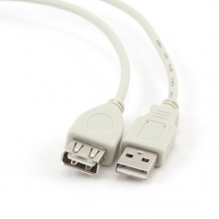 Cablu prelungitor USB 2.0 75cm, Gembird CC-USB2-AMAF-75cm