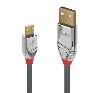 Cablu USB 2.0 la micro USB-B Cromo Line T-T 1m, Lindy L36651
