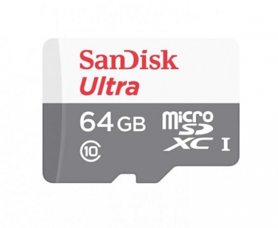 Card de memorie microSDXC 64GB clasa 10, Sandisk Ultra