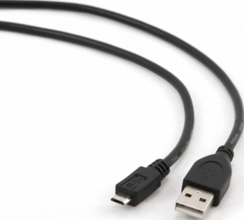 Cablu de date USB 2.0 to Micro USB T-T 1.8m Negru, Spacer SPC-MUSB-6
