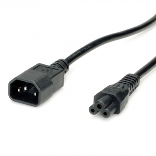 Cablu de alimentare IEC320 C14 la C5 Negru 1.8m, Value 19.99.1119
