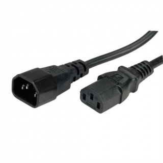 Cablu prelungitor alimentare PC C13 - C14 10A 1m Negru, Value 19.99.1510