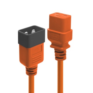 Cablu de alimentare IEC C19 la C20 1m Orange, Lindy L30126