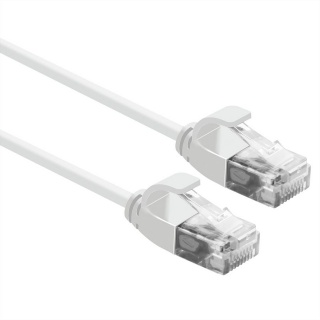 Cablu de retea Slim cat 6A UTP LSOH 0.3m Alb, Roline 21.15.0979