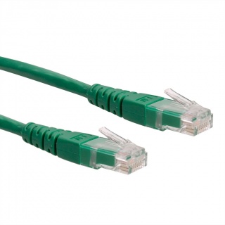 Cablu retea UTP Cat.6 0.3m Verde, Roline 21.15.1513