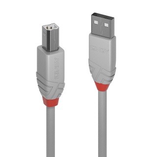 Cablu USB-A la USB-B de imprimanta Anthra Line 2m, Lindy L36688