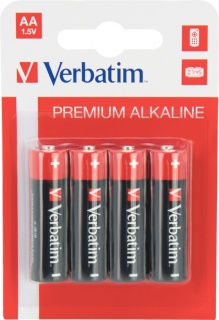 Set 4 buc baterii Verbatim AA LR6 ALKALINE 4buc/set