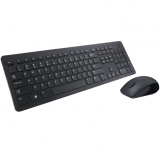 Kit tastatura si mouse wireless KM636 Negru, Dell 580-ADFW