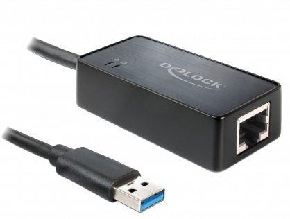 Adaptor USB 3.0 la Gigabit LAN Negru, Delock 62121