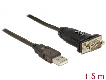 Adaptor USB la serial RS232 1.5m, Delock 62582