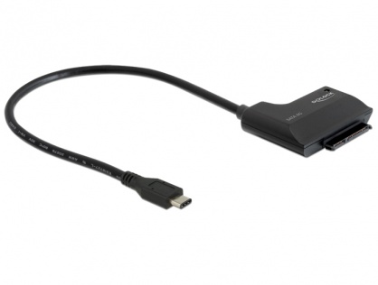Adaptor USB tip C la SATA III 6 Gb/s 22 pini 2.5"/3.5" HDD, Delock 62715