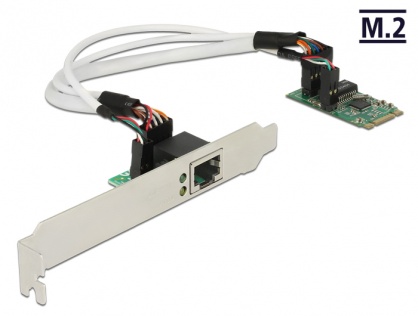 Convertor M.2 Key B+M male la 1 x Gigabit LAN Low Profile Form Factor, Delock 62851