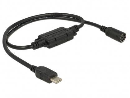 Cablu MD6 socket serial la USB tip C 2.0 52cm, Navilock 62879